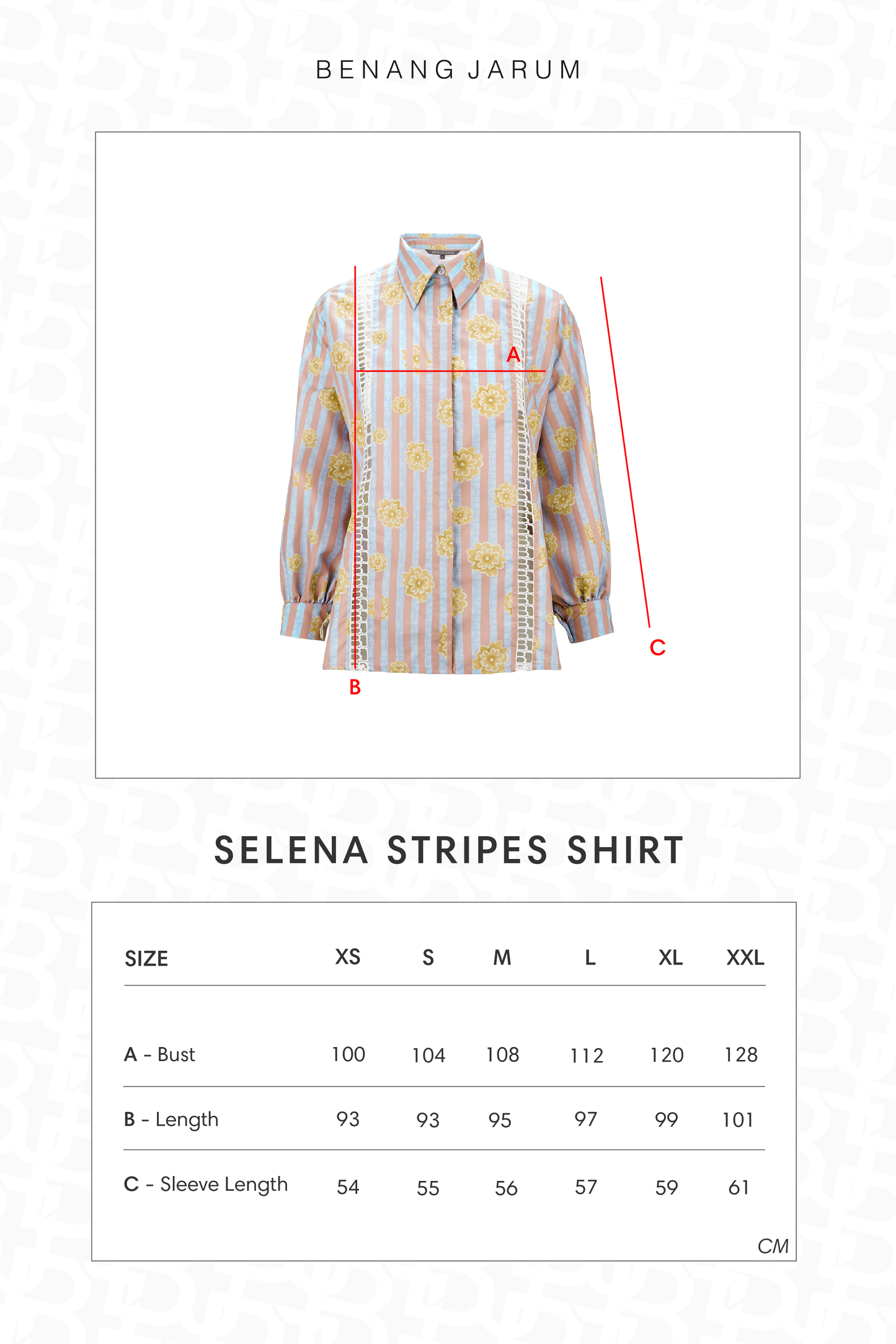 Selena Stripes Shirt - Garbera