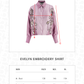 Evelyn Embroidery Shirt - Pink Mauve