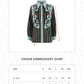 Vienne Embroidery Shirt - Charcoal Sage