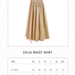 Zalia Waist Skirt - Khaki