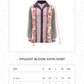 Opulent Bloom Satin Shirt - Berry Bloom