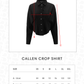 Callen Crop Shirt - Black