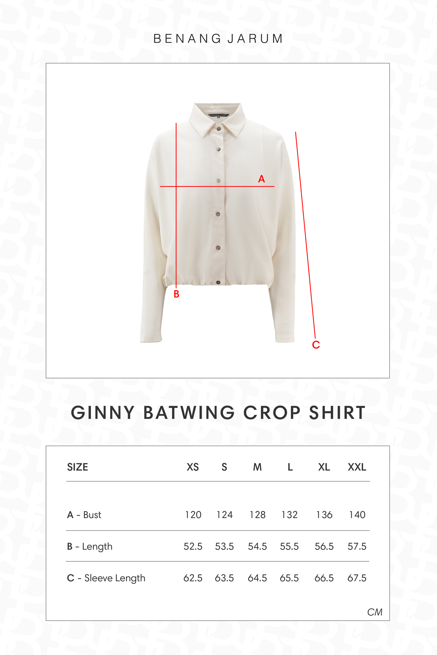 Ginny Batwing Crop Shirt - Vanilla