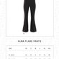 Alba Flare Pants - Black