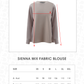 Sienna Mix Fabric Blouse - Light Taupe