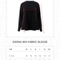 Sienna Mix Fabric Blouse - Black