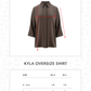 Kyla Oversize Shirt - Dark Taupe