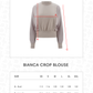 Bianca Crop Blouse - Light Taupe