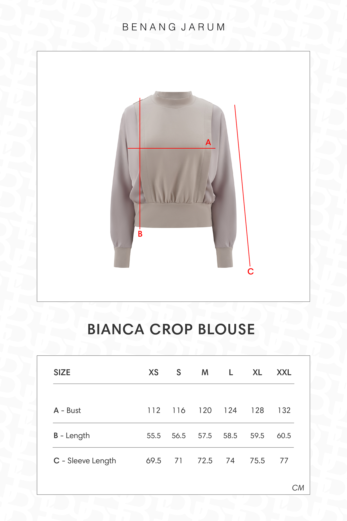 Bianca Crop Blouse - Light Taupe