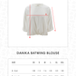 Danika Batwing Blouse - White