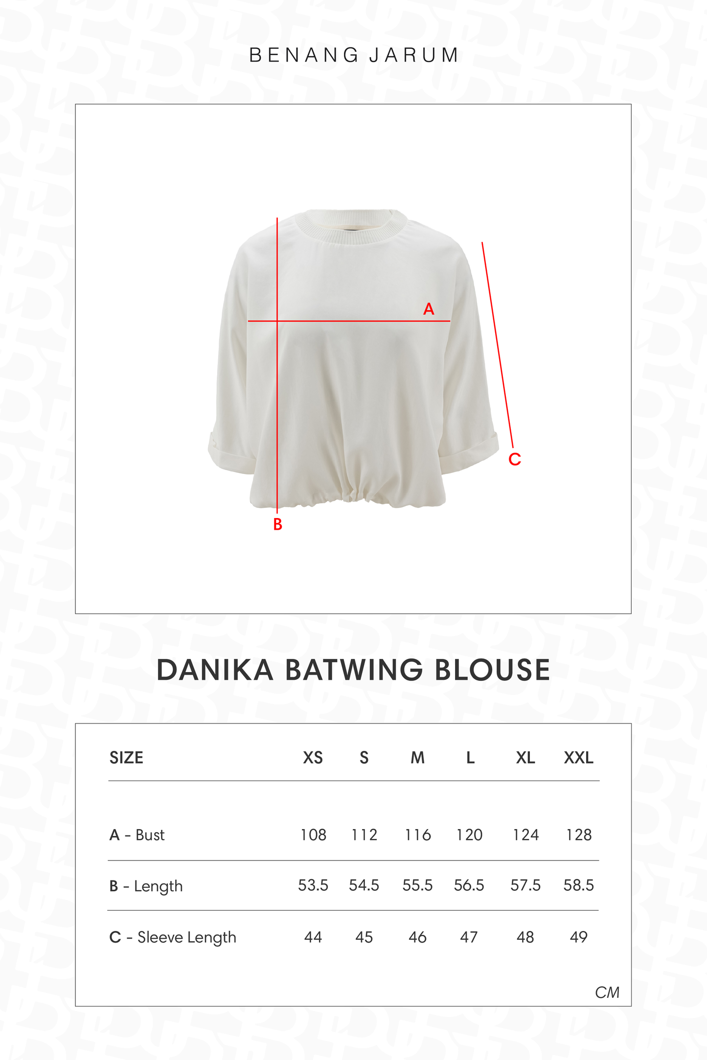 Danika Batwing Blouse - White
