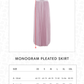 Monogram Pleated Skirt - Blossom