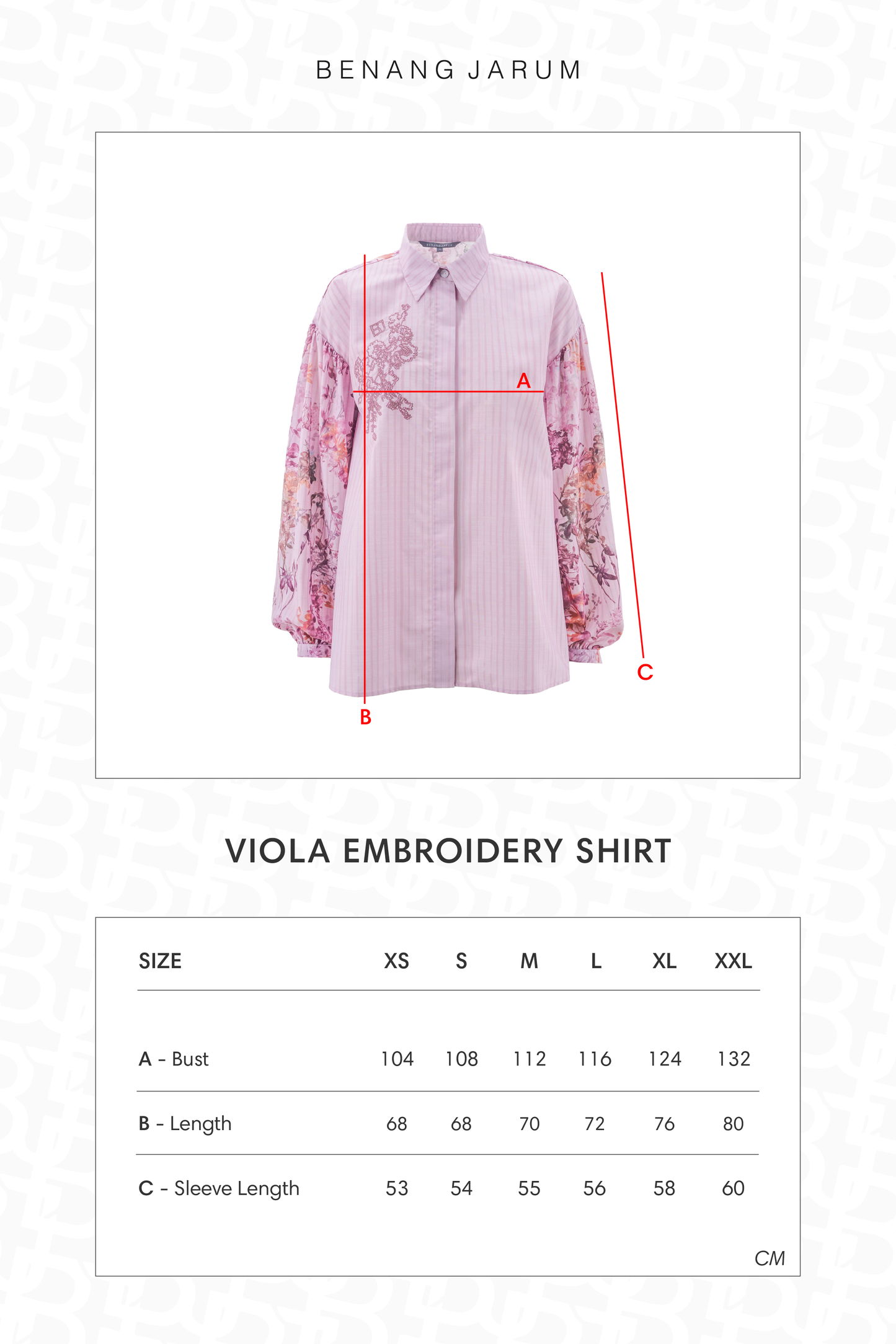 Viola Embroidery Shirt - Blossom