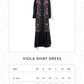Viola Shirt Dress - Dark Viola