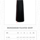 Monogram Pleated Skirt - Dark Viola