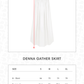 Denna Gather Skirt - White